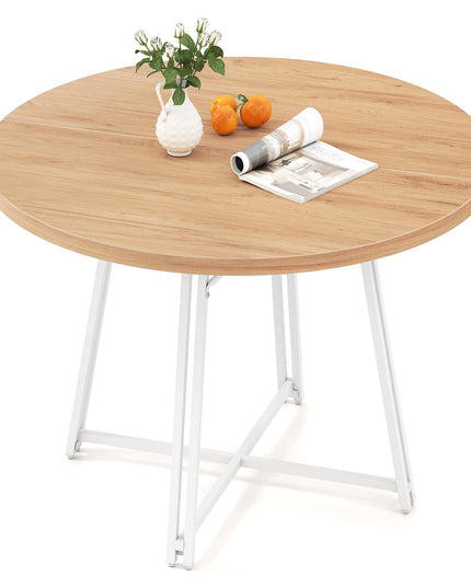 Giantex Table à Manger Ronde 47" pour 4 à 6 Personnes