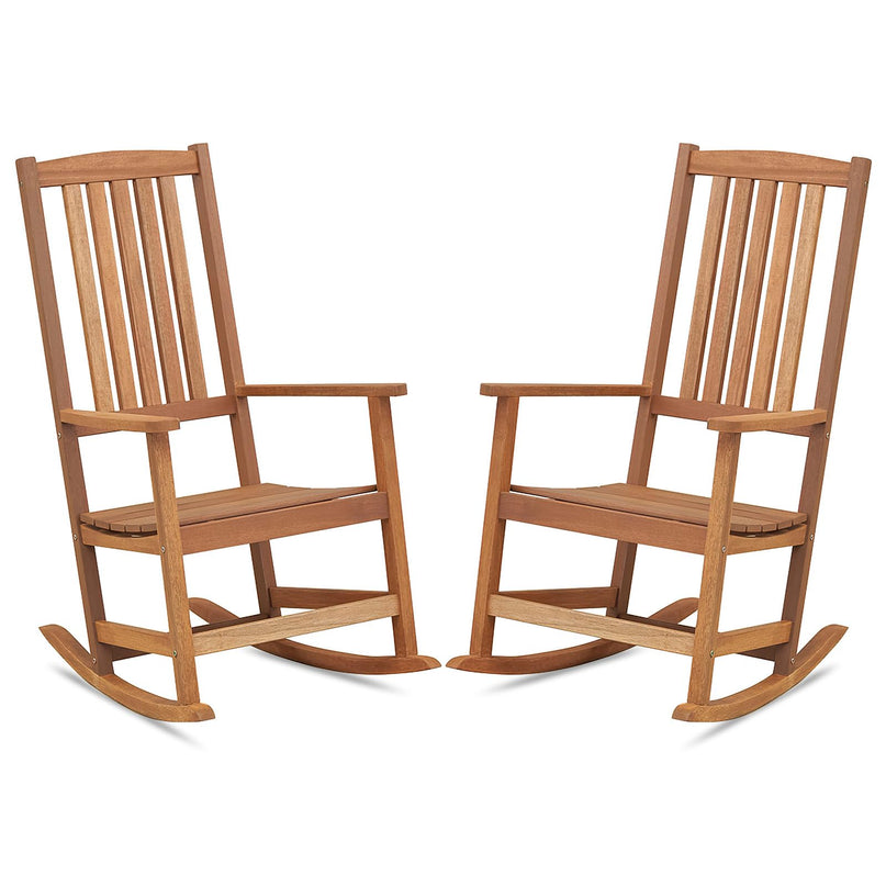 Giantex Outdoor Rocking Chair, High Back Patio Rocker