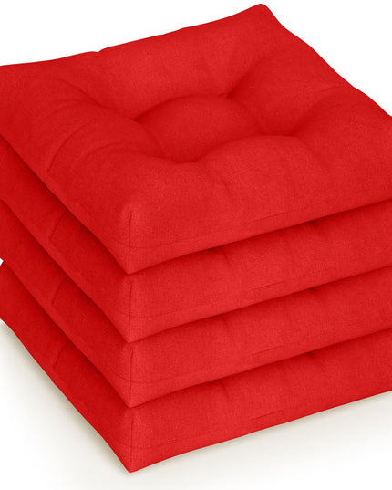 Giantex 2/4/6 Pack Tufted Patio Cushions 4 Inch Thick Outdoor Chair Pads