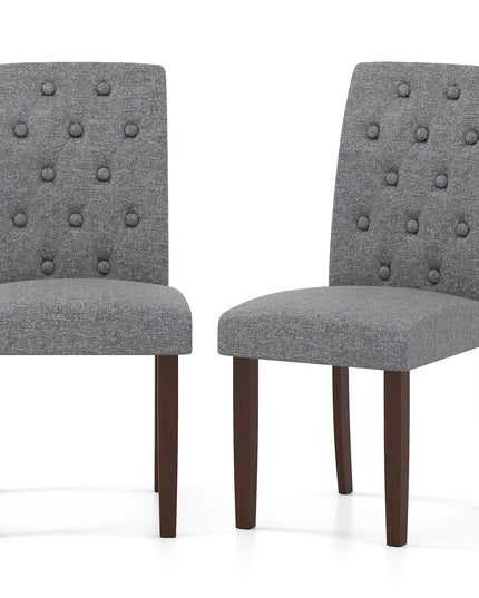 Giantex Tufted Dining Chairs Set of 2/4 Upholstered Kitchen Chairs