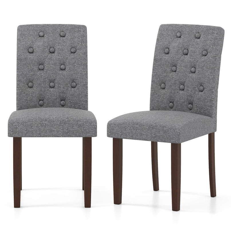 Giantex Tufted Dining Chairs Set of 2/4 Upholstered Kitchen Chairs