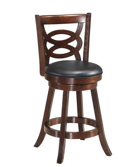 Giantex Bar Stools, Counter Height Dining Chair, Fabric Upholstered 360 Degree Swivel