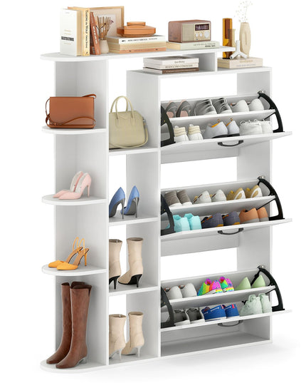 Meuble à chaussures Giantex avec 3 tiroirs basculants pour entrée