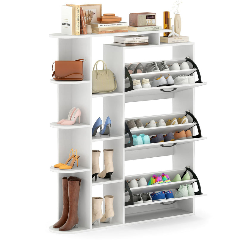 Meuble à chaussures Giantex avec 3 tiroirs basculants pour entrée