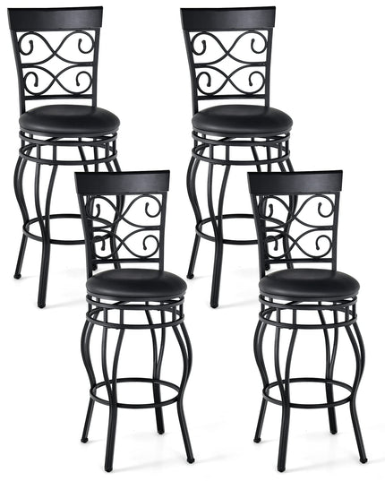 Giantex Bar Stools Set of 2, 360 Degree Swivel, 30" Counter Height Bar Stools