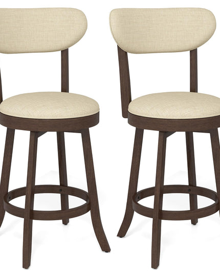 Giantex Swivel Bar Stools Set of 2/4 for Kitchen Island