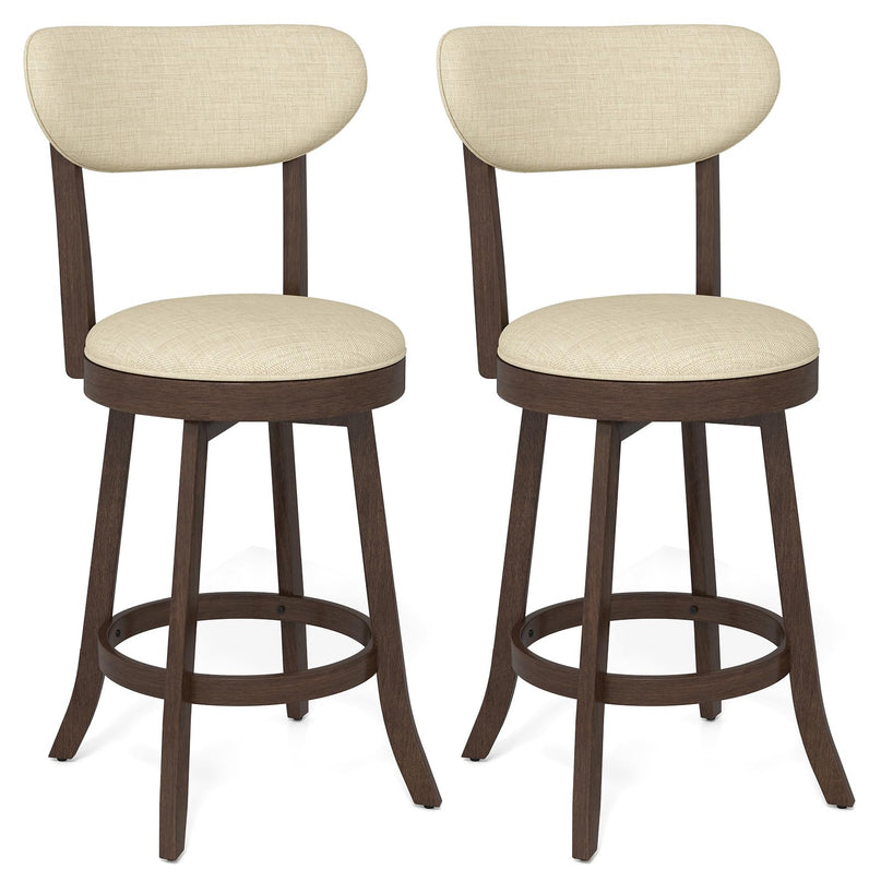 Giantex Swivel Bar Stools Set of 2/4 for Kitchen Island