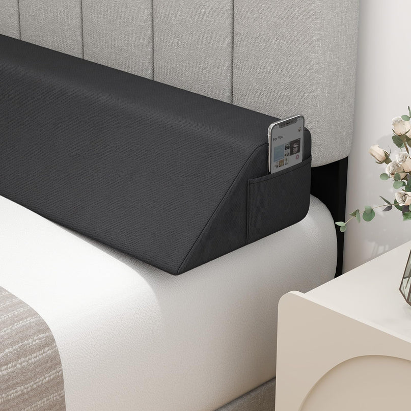 Giantex Bed Wedge Pillow for Headboard Gap Filler
