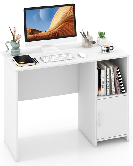 Giantex White Computer Desk with Drawers