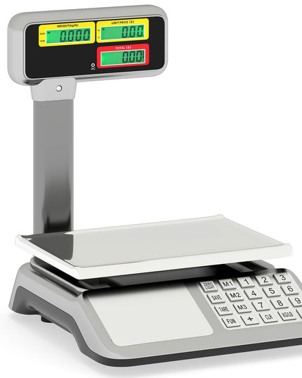 Balance de caisse Giantex 88lb/40kg avec affichage sur poteau pour commerce