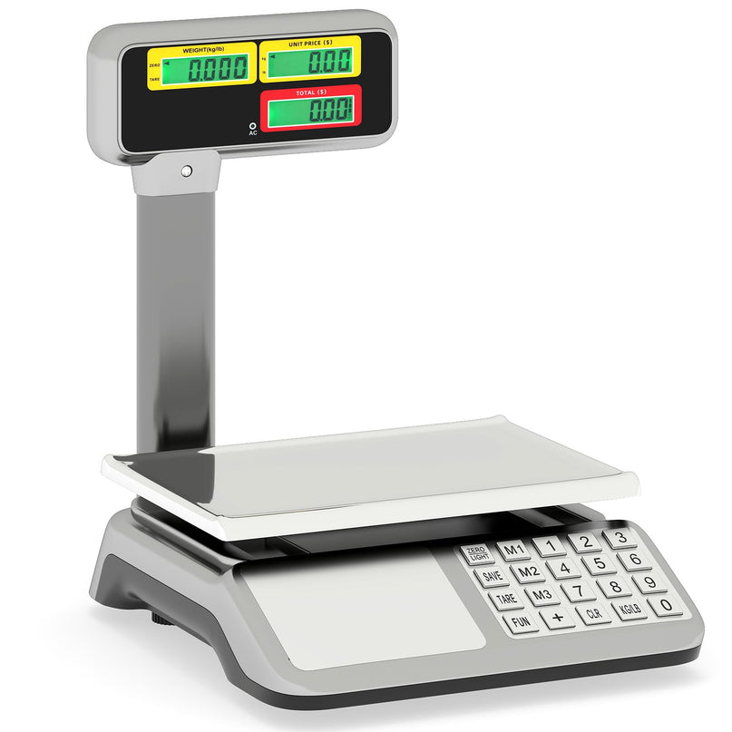 Giantex Price Computing Scale 88lb/40kg ommercial Scale w/Pole