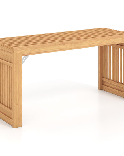 GIANTEX 35.5" Bamboo Dining Bench with Solid Widened Legs (1/2)