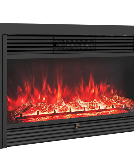 Insert de cheminée électrique Giantex 36" avec télécommande, 2 modes de chauffage et minuterie de 8h