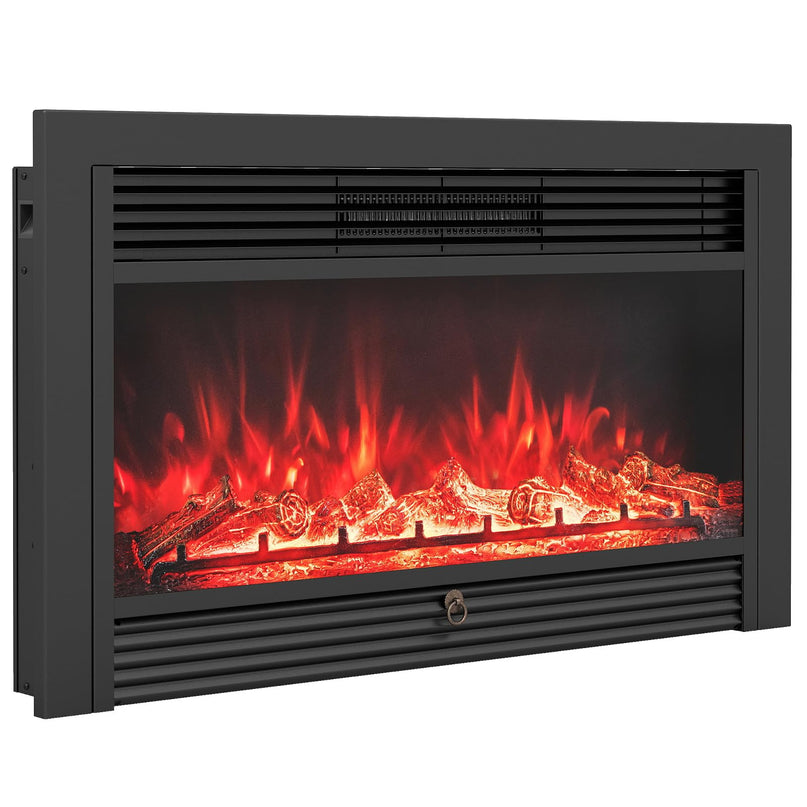 Giantex 36" Electric Fireplace Insert with Remote Control 2 Modes Heat & 8H Timer