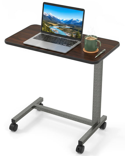 Giantex Overbed Table with Lockable Rolling Wheels