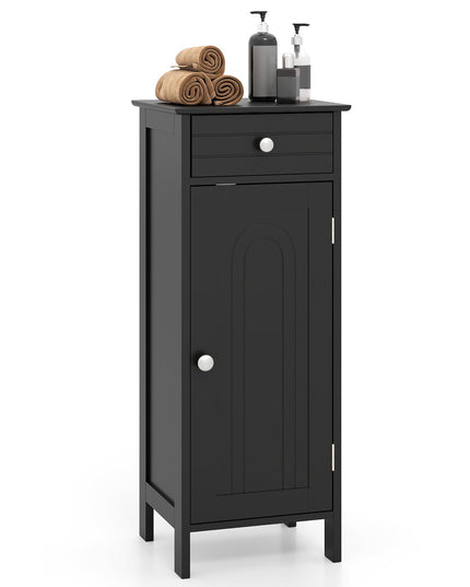 Giantex 34.5” Bathroom Cabinet Narrow Side Storage Organizer