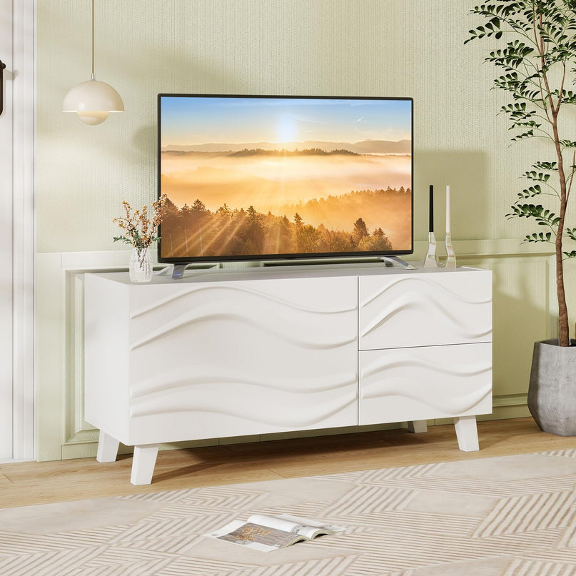 Giantex White TV Stand for TVs up to 44"