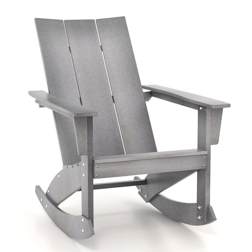 Giantex Outdoor Rocking Chairs for Porch - Waterproof HDPE Adirondack Rocker, 330lbs Weight Capacity