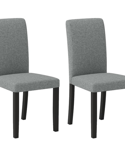 Giantex Upholstered Dining Chairs Set of 2/4 w/Rubber Wood Legs
