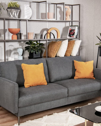 Giantex Sofa Couch, for Bedroom, Reception Rooms, Chair & Loveseat(Grey & White)