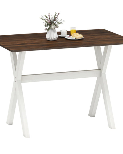 Giantex Modern Dining Table with X-Shaped Frame for Living Room