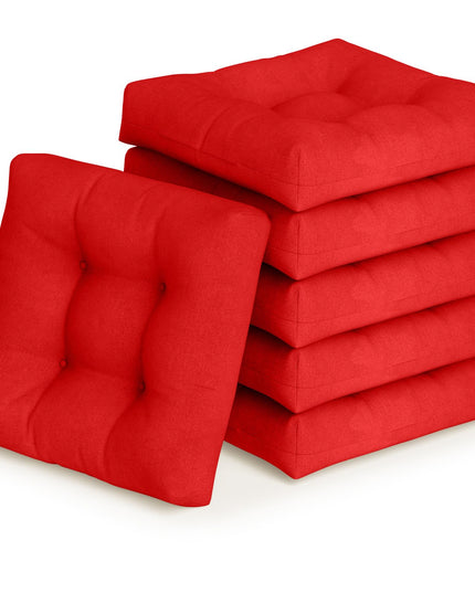 Giantex 2/4/6 Pack Tufted Patio Cushions 4 Inch Thick Outdoor Chair Pads