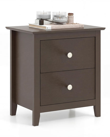 Table de chevet blanche et noire Giantex