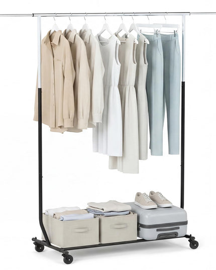 Giantex Heavy-Duty Rolling Clothing Rack for Hanging Clothes