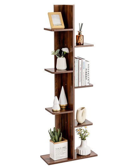 7-Tier Bookshelf, Multipurpose Storage Shelf 9.5 x 8 x 56 inches