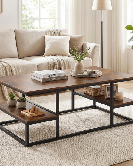 Giantex 43" Rectangular Modern Coffee Table with Storage