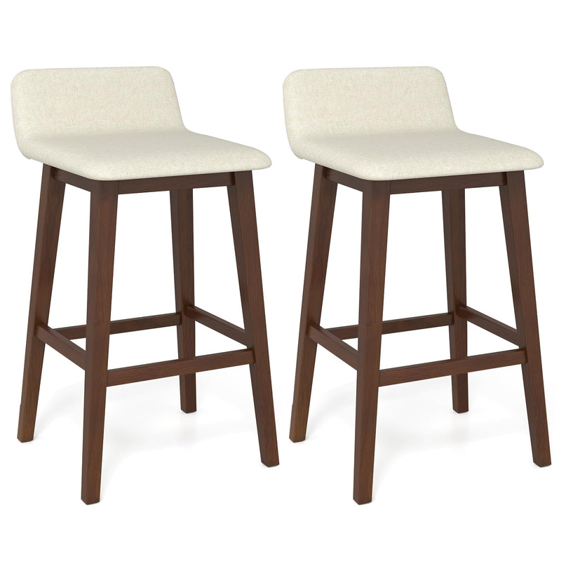 Giantex 29" Bar Stools Set of 2/4 with Low Back for Kitchen Island