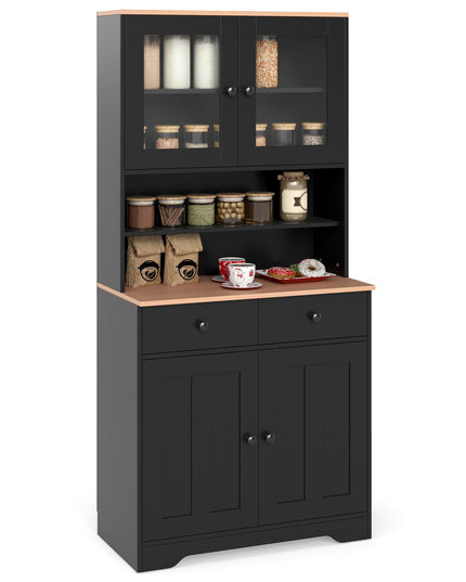 Giantex 67" Kitchen Pantry Cabinet for Dining Room