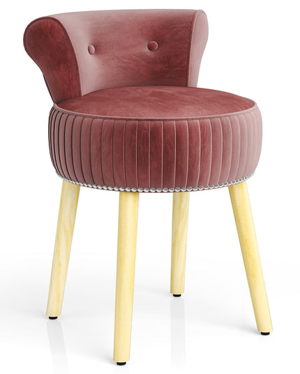 CHARMAID Velvet Vanity Chair for Bedroom Elegant Accent Chair