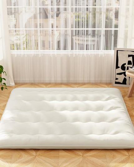Giantex Japanese Floor Mattress, 4 Inch Futon Mattress with Washable Cover & Storage Bag