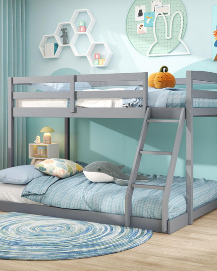 Giantex Twin Over Full Bunk Bed for Kids