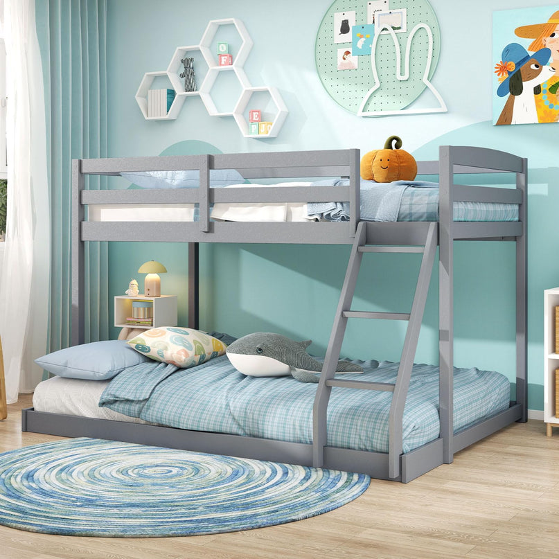 Giantex Twin Over Full Bunk Bed for Kids