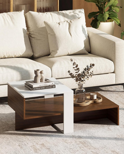 Giantex 31.5" Small Coffee Table with Storage