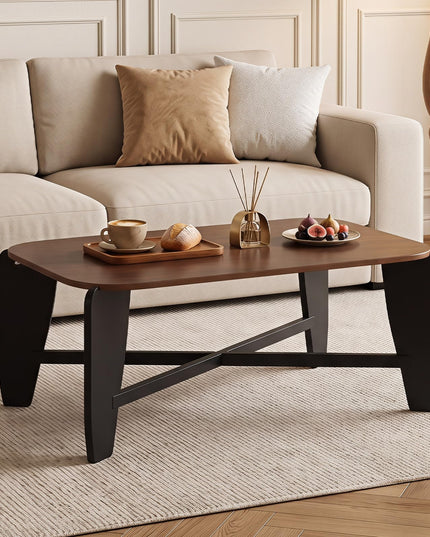 GIANTEX Wood Coffee Table 35.5" Center Table for Living Room
