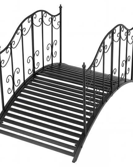 Giantex 4 FT Metal Garden Bridge | 330 lbs Capacity Outdoor Landscape Bridges