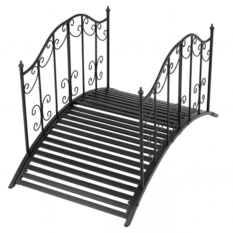 Giantex 4 FT Metal Garden Bridge | 330 lbs Capacity Outdoor Landscape Bridges