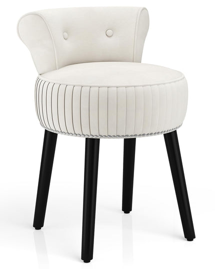 CHARMAID Velvet Vanity Chair for Bedroom Elegant Accent Chair
