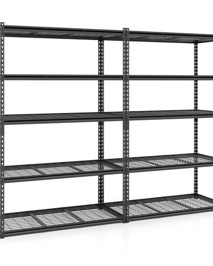 Giantex 5-Tier Metal Storage Shelves Heavy Duty Garage Shelving Units(48" L x 24" W x 72" H)