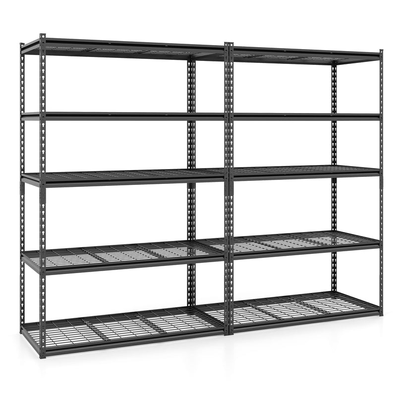 Giantex 5-Tier Metal Storage Shelves Heavy Duty Garage Shelving Units(48" L x 24" W x 72" H)