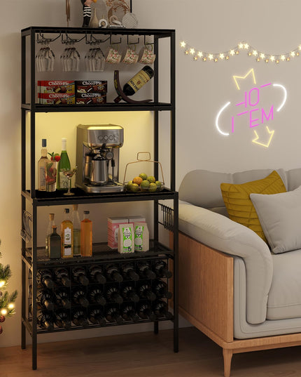 Giantex Wine Rack Freestanding Floor Wine Bar Cabinet