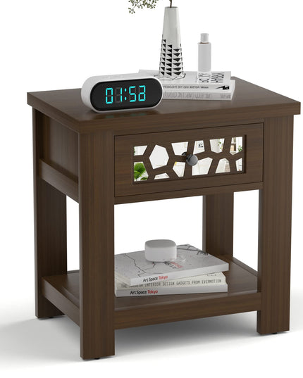 Giantex Retro End Table