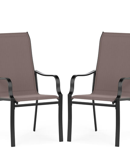 Giantex Patio Chair Set of 2 for Lawn Deck Garden Porch Kitchen Pool