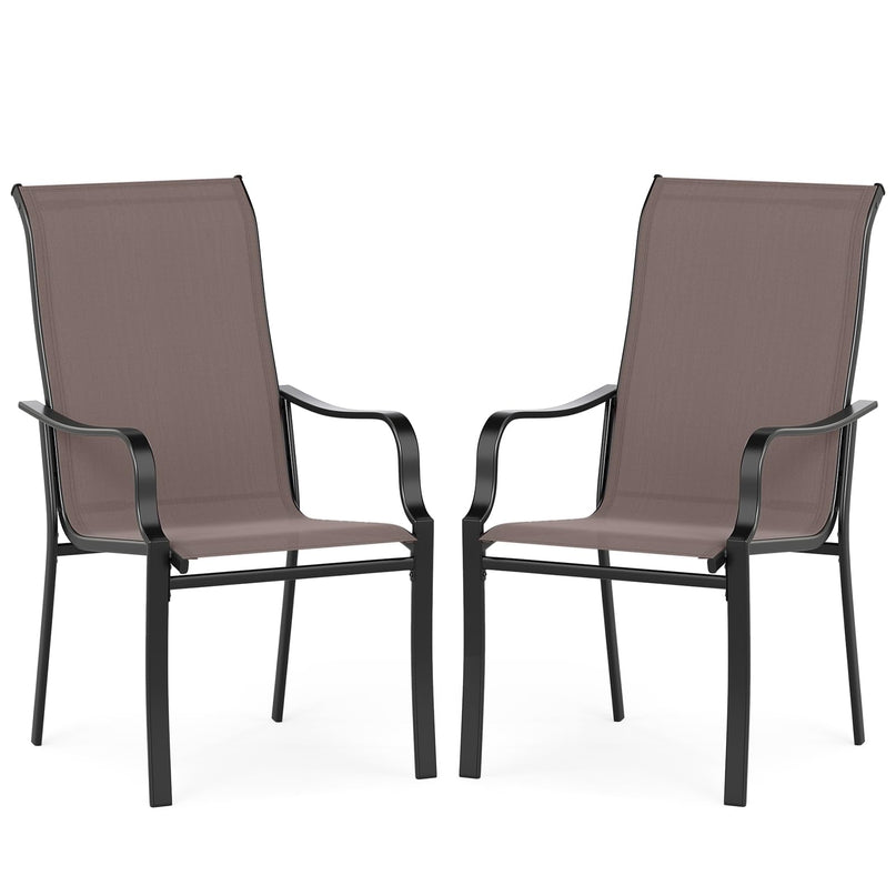 Giantex Patio Chair Set of 2 for Lawn Deck Garden Porch Kitchen Pool
