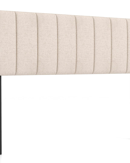 Giantex Linen Upholstered Headboard, Adjustable Width Button Tufted Headboard