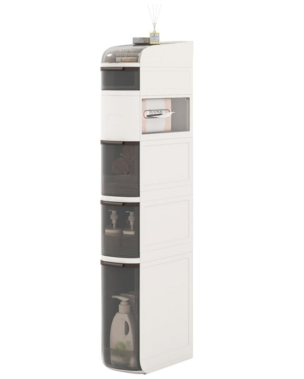 Meuble de rangement étroit pour salle de bain Giantex à 4/5/6 niveaux