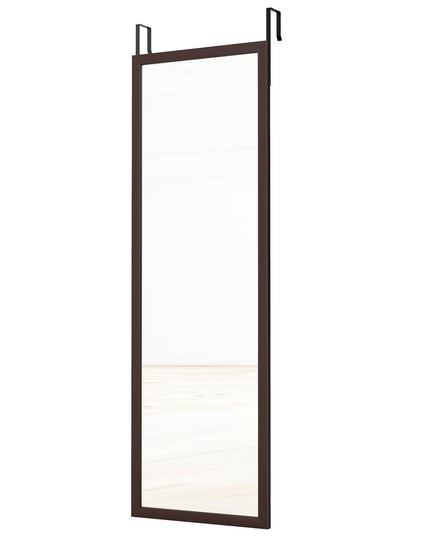 CHARMAID Over The Door Full Length Mirror, Arched Full Body Mirror